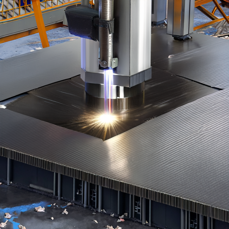 Plate Laser Cutting Machine in use