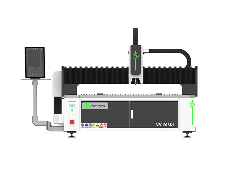 Single platform plate fiber laser cutting machine