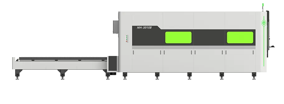 Enclosed Exchange Platform Plate Fiber Laser Cutting Machine