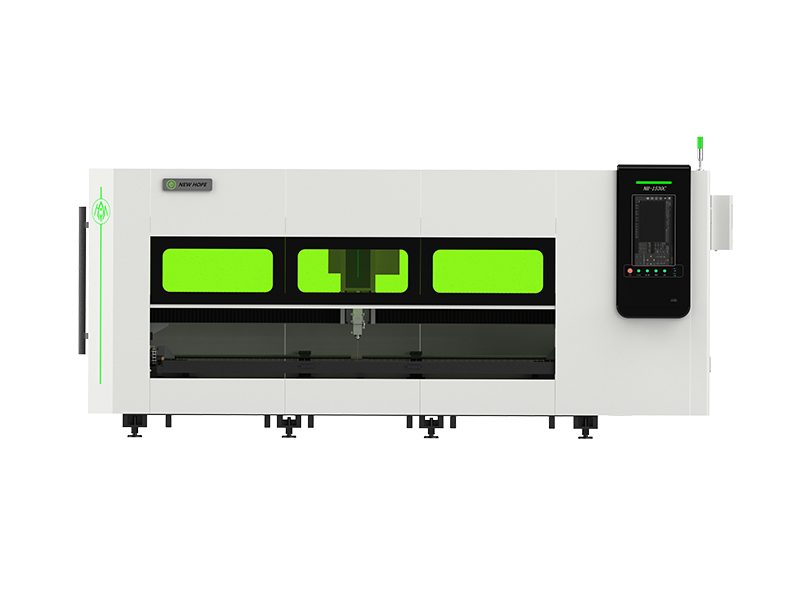 Side-pull plate fiber laser cutting machine