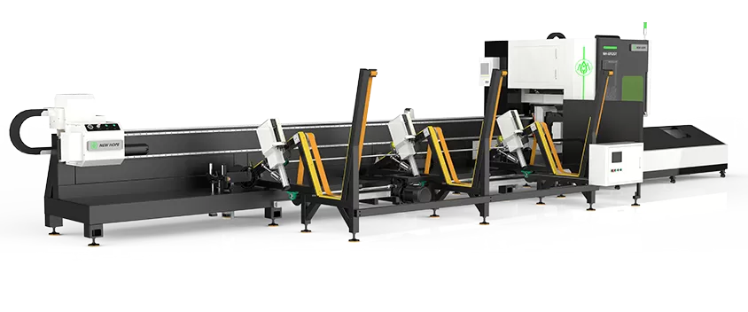 Side-mounted fully automatic feeding pipe cutting machine