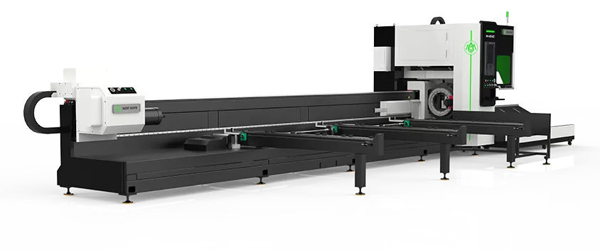 Side-mounted semi-automatic feeding special-shaped tube cutting machine