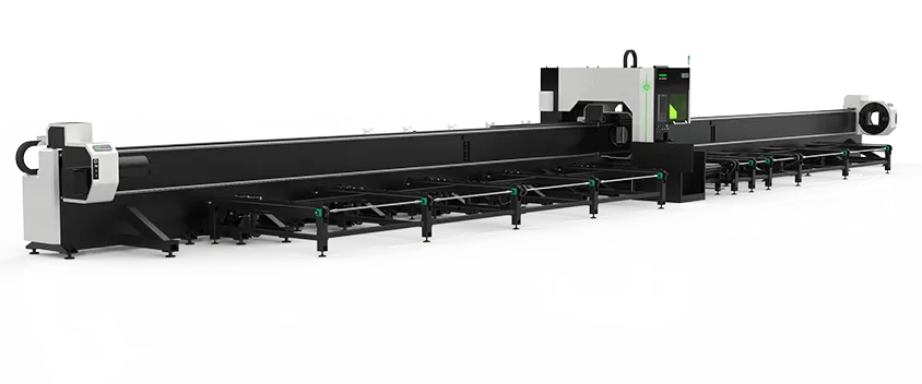 Side-mounted semi-automatic feeding large tube cutting machine