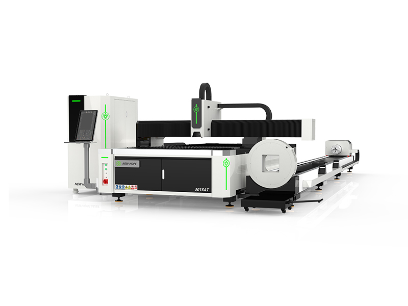 Single platform plate and tube integrated laser cutting machine
