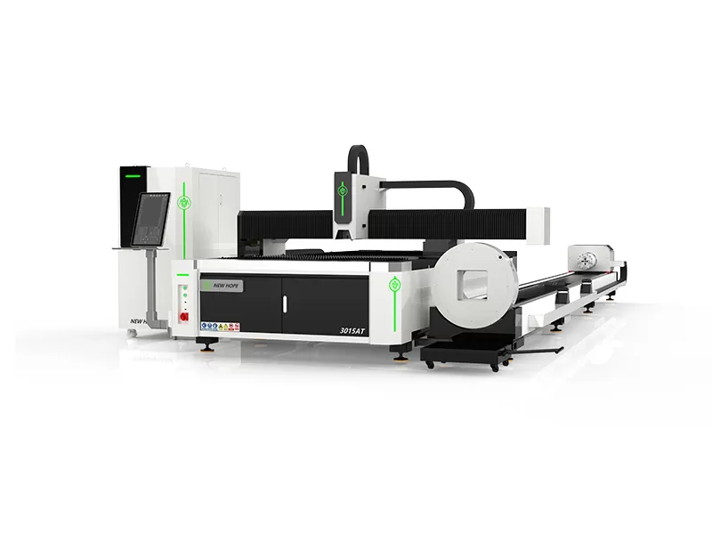 Single platform plate and tube integrated laser cutting machine