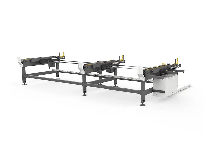 Horizontal semi-automatic laser pipe cutting machine feeding device