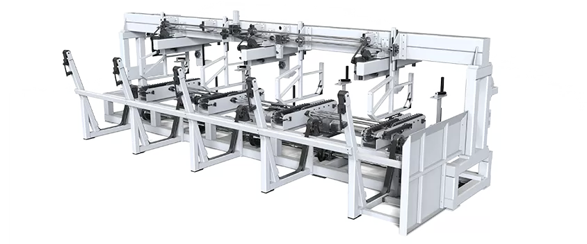 Horizontal automatic laser pipe cutting machine feeding device